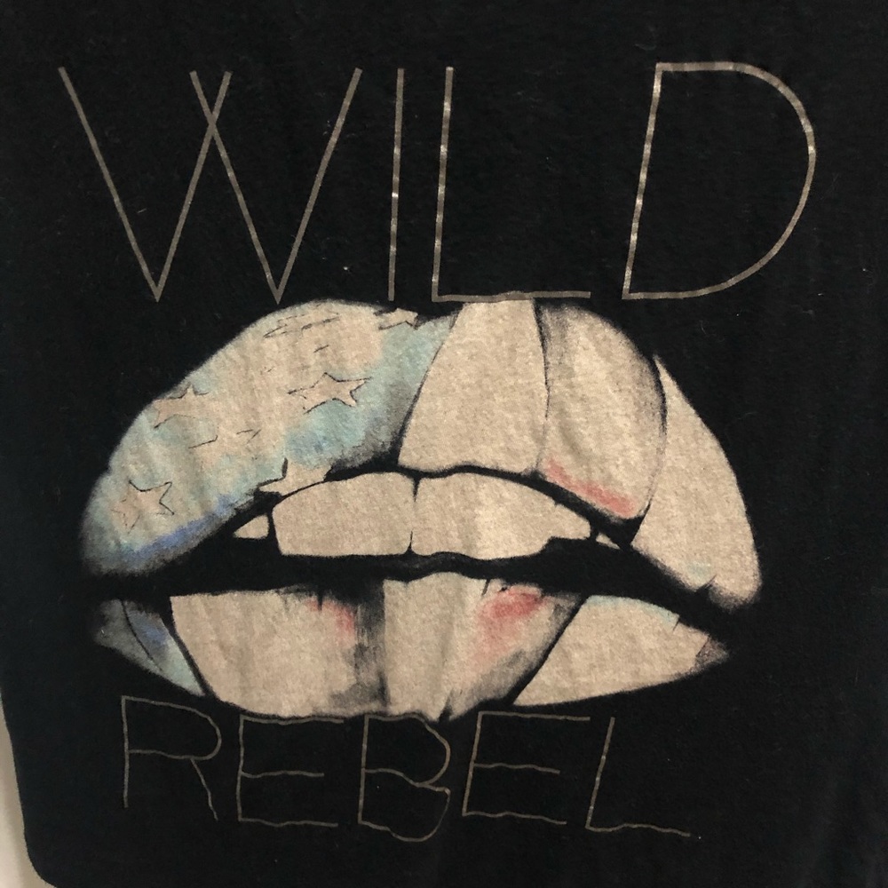 Red, white, and blue t shirt
